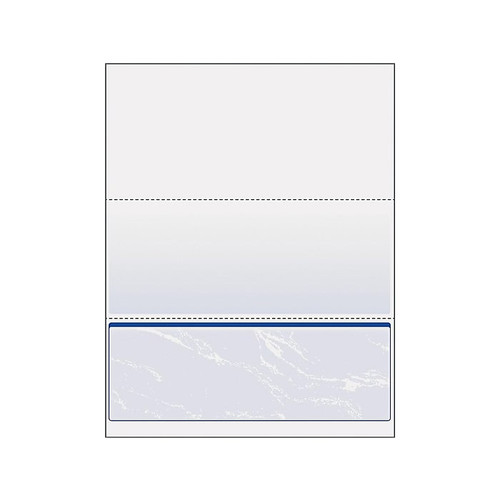 Paris DocuGard Standard 8.5" x 11" Security Check On Bottom, 24 lbs., Blue, 500 Sheets/Ream (PRB04517)