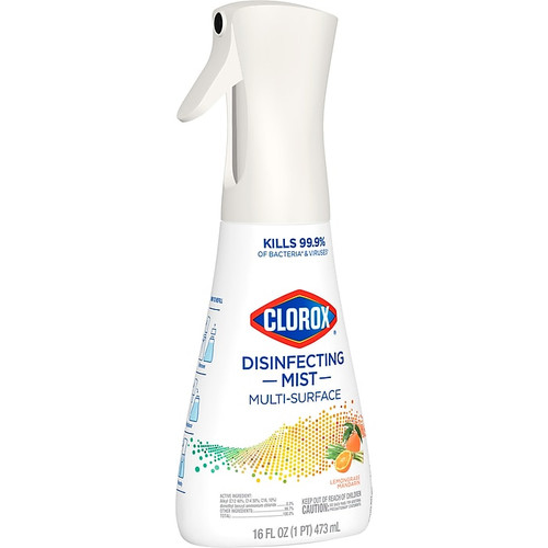 Clorox Disinfecting, Sanitizing and Antibacterial Spray Mist, Lemongrass Mandarin, 16 Fluid oz. (60151)