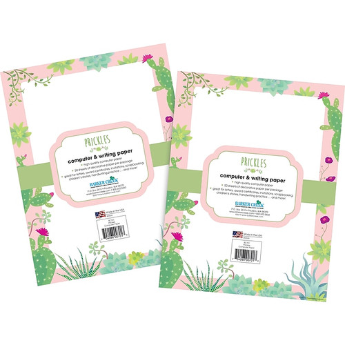 Barker Creek Prickles Computer Paper, 8 ½” x 11", 100 Sheets/Set (BC3881)