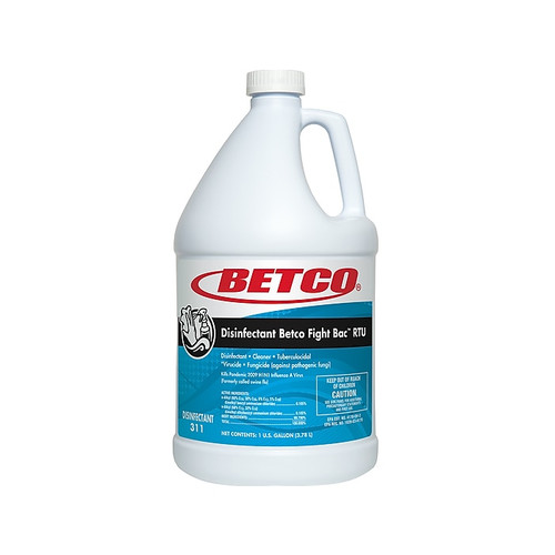 Betco Fight Bac RTU Disinfectant Liquid, Citrus Floral, 128 Fl. Oz. (3110400)