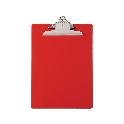 Saunders US-Works Plastic Clipboard, Letter Size, Red (21601)