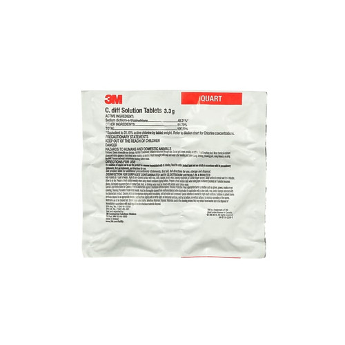 3M C. Diff Solution Tablets, Quart, 200 Tablet Container, 6/Carton (86053)