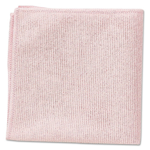Rubbermaid Commercial® Microfiber Cleaning Cloths, Pink, 24/Pack (1820581)