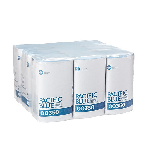 Pacific Blue Select S-Fold Windshield Paper Towels, 2-Ply, 250 Sheets/Pack, 9 Packs/Carton (00350)