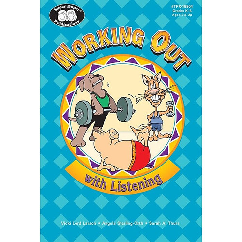 Super Duper® Working Out With Listening Skill Book, Grades PreK-6 (65dd18c2e8837636b11b01fd_ud)