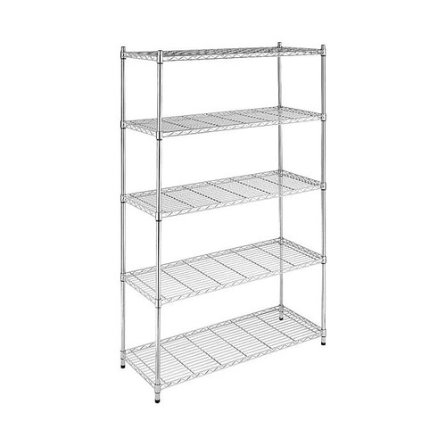 Whitmor Supreme 5-Tier Shelving, Chrome (65dd18e7e8837636b11b03d7_ud)