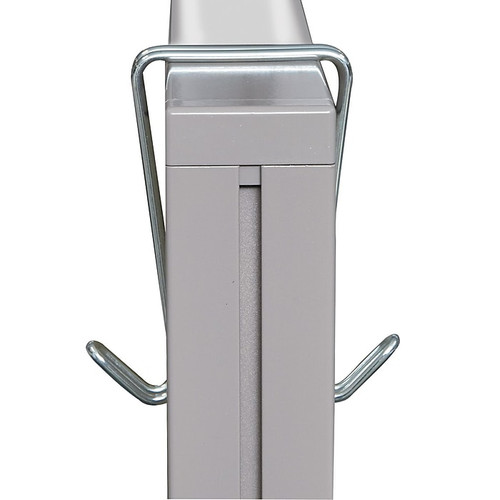 Alera® Double Sided Partition Garment Hook, Silver, Steel, 2/Pk (65dd195be8837636b11b0895_ud)