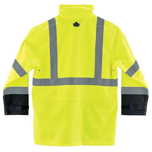 Ergodyne® GloWear 8365BK Rain Jacket, Lime, LG (65dd198ee8837636b11b0afb_ud)