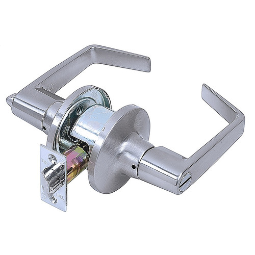 Tell Light Duty Commercial Privacy Lever Lockset, Satin Chrome Finish 26D (CL100198)