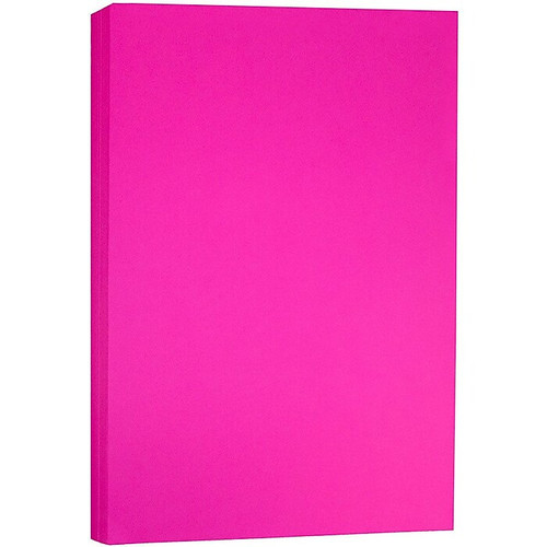 JAM Paper® Matte Colored Paper, 24 lbs., 11" x 17", Ultra Fuchsia Pink, 100 Sheets/Pack (16728461)