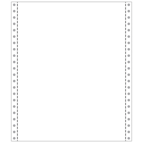 Printworks Professional 2 Part Blank Computer Paper, 9.5" x 11", 13 lbs., White, 1400 Sheets/Carton (02242)