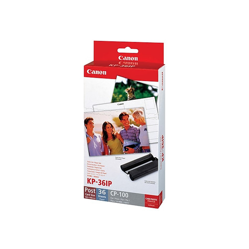 Canon Color Ink Cartridge and Photo Paper Value Pack, 36 Prints (KP-36IP)