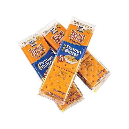 Lance Toast Chee Crackers, Peanut Butter, 1.52 Oz., 40/Box (220-00542)