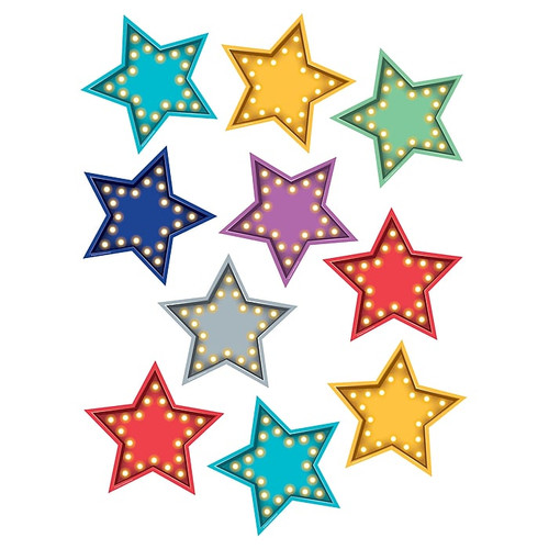 Teacher Created Resources Marquee Stars Accents, 30 Per Pack, 3 Packs (TCR5870-3)