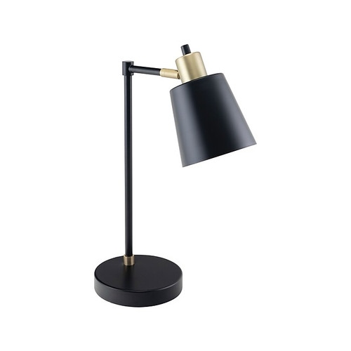 V-Light LED Desk Lamp, 19"H, Gold/Black Matte Metal (SV20106TH)