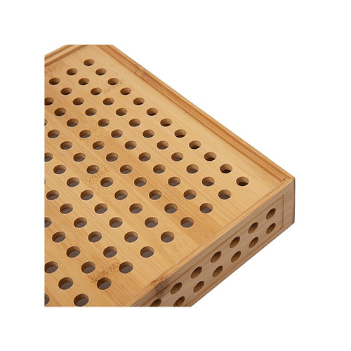 Mind Reader Lattice Collection Bamboo Paper Tray and Pen Cup Set, Light Brown (LATPAPEN-BRN)