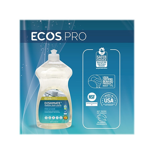 ECOS PRO Dishmate Liquid Dish Soap, 25 oz. (PL9721/6 )