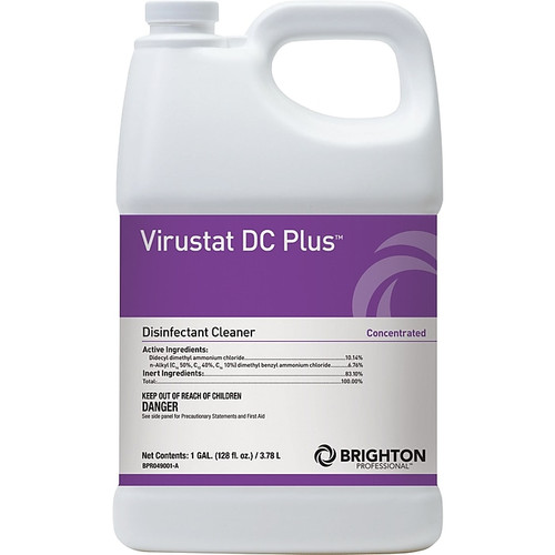 Brighton Professional™ Virustat DC Plus™ Disinfectant Cleaner, 1 Gallon, 4/Ct (BPR049001-ACT)