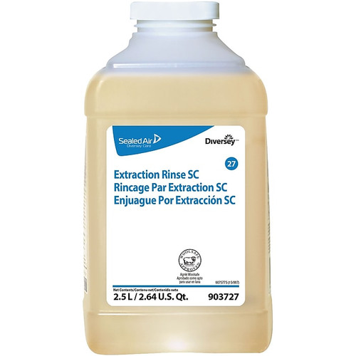 Diversey Floor Care Extraction Rinse, J-Fill, Fruity Floral Scent, 2.5 Liters, 2/Carton (903727)