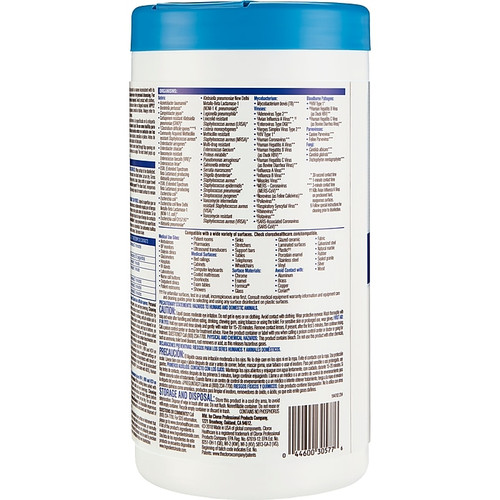 Bleach Germicidal Wipes, 6 x 5, Unscented, 150/Canister, 6 Canisters/Carton (65dd2b96e8837636b11bb279_ud)