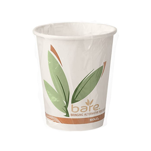 Dart Bare by Solo Eco-Forward Paper Hot Cups, 10 Oz., Multicolor, 480/Carton (W370RC-J8484)