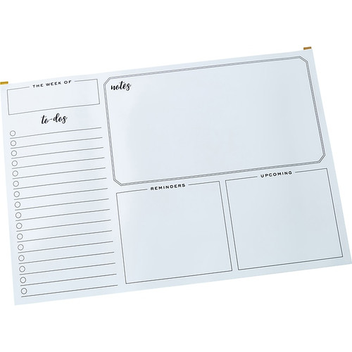 Martha Stewart 24" x 16.5" Dry-Erase Weekly Planner Board, White (MS109B)