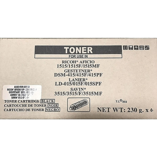 Globe Ricoh Type 2120D/2522/5627 Black Toner, Standard Yield (USGCOMP-841337)