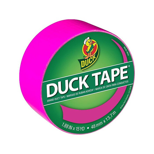 Duck Heavy Duty Duct Tapes, 1.88" x 20 Yds./1.88" x 15 Yds., Aqua/Dove Gray/Fluorescent Lilac, 3 Rolls/Pack (DUCKLAG-STP)