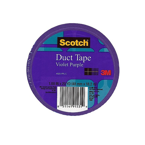 Scotch Colored Duct Tape, 1.88" x 20 yds., Violet Purple, 6/Pack (6PK-920-PPL-C)