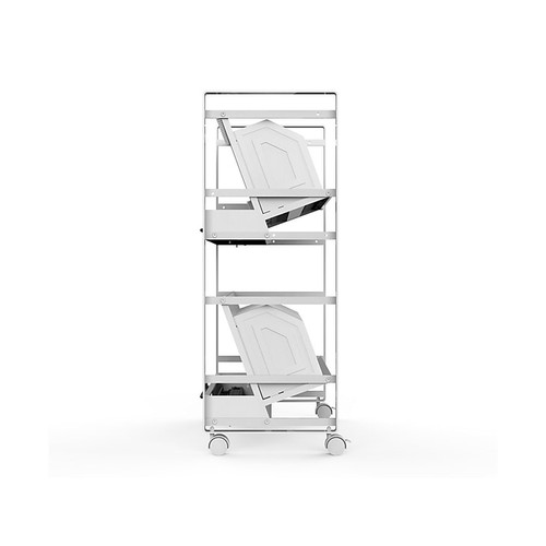 Luxor 32-Unit Tablet/Chromebook Open Charging Cart, White Steel (LOTM32)