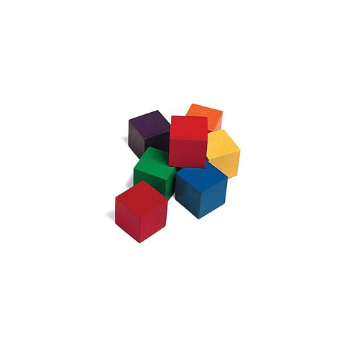 Learning Resources 1" Wooden Color Cube, Set of 102 (LER0136)
