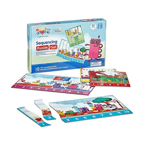 hand2mind Numberblocks Sequencing Puzzle Set (95403)