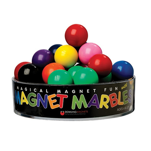 Dowling Magnets 20 Magnet Marbles, Assorted Colors, 3 Packs (DO-736606-3)