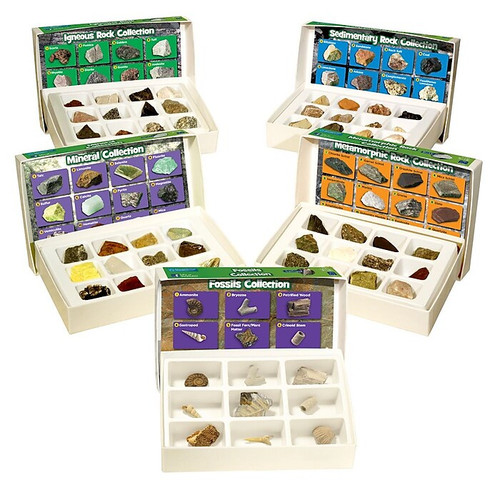 Educational Insights Complete Rock, Mineral, and Fossil Collections, Set of 57 (65dd30cbe8837636b11be0e0_ud)