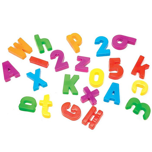 Educational Insights Plastic Magnetic Letters & Numbers, Multicolored (EI-1780)