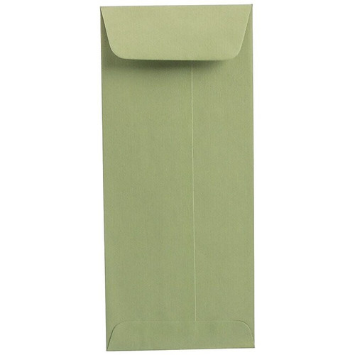 JAM Paper #10 Policy Envelope, 4 1/8" x 9 1/2", Olive, 100/Pack (125137469D)
