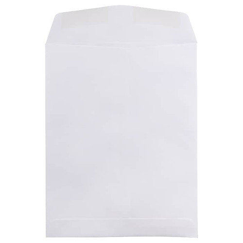 JAM Paper Open End Catalog Envelope, 8 3/4" x 11 1/4", White, 50/Pack (4126H)