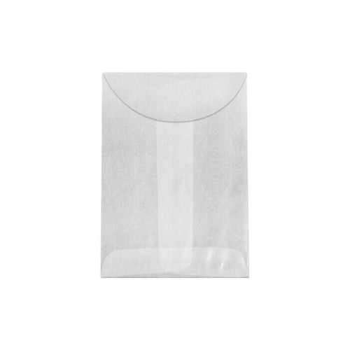 JAM Paper Moistenable Glue Catalog Envelope, 2 1/4" x 3 1/2", 50/Pack (GLASS-09-50)