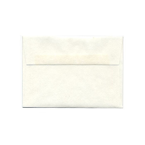 JAM Paper 4Bar A1 Parchment Invitation Envelopes, 3.625 x 5.125, White Recycled, 25/Pack (900926656)