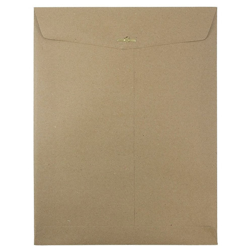 JAM Paper 10 x 13 Open End Catalog Envelopes with Clasp Closure, Brown Kraft Paper Bag, 50/Pack (563120854i)