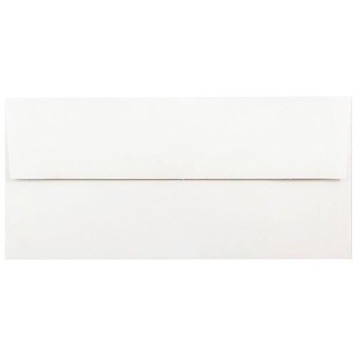 JAM Paper 3.875 x 8.125 Foil Lined Invitation Envelopes, White with Red Foil, 25/Pack (32430261)