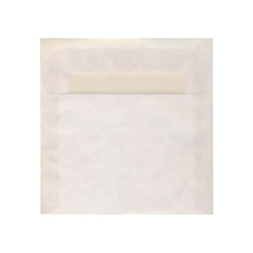 JAM Paper 8 x 8 Square Translucent Vellum Invitation Envelopes, Clear, Bulk 250/Box (51287H)