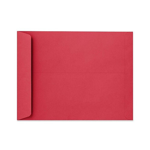LUX Open End Moistenable Glue #13 Catalog Envelope, 10" x 13", Red, 500/Box (FE-7300-15-500)