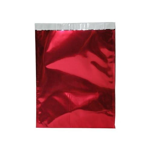 JAM Paper 9 x 12 Open End Foil Envelopes with Peel & Seal Closure, Red, 100/Pack (01323292B)