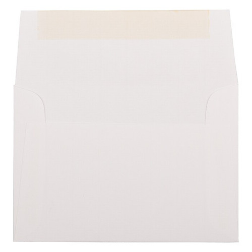 JAM Paper 4Bar A1 Strathmore Invitation Envelopes, 3.625 x 5.125, Bright White Laid, 25/Pack (900911330)