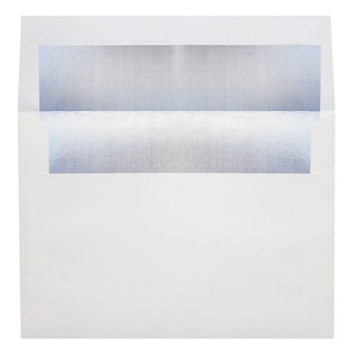LUX 60lb 5 3/4"x8 3/4" A9 Invitation Envelopes W/Peel&Press, White/Silver, 500/BX (65dd351fe8837636b11bfa3d_ud)