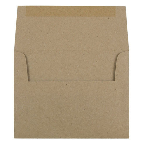 JAM Paper A2 Invitation Envelopes, 4.375 x 5.75, Brown Kraft Paper Bag, Bulk 1000/Carton (LEKR600B)