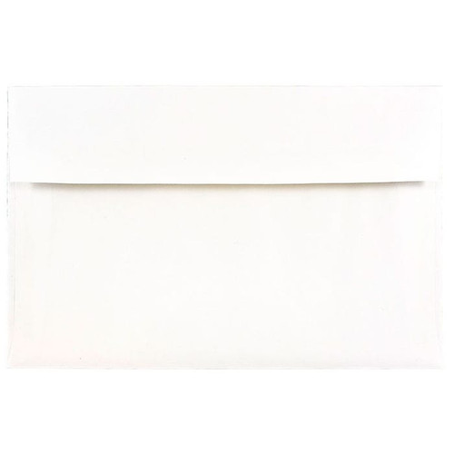 JAM Paper A10 Foil Lined Invitation Envelopes, 6 x 9.5, White with Silver Foil, Bulk 250/Box (900905601H)