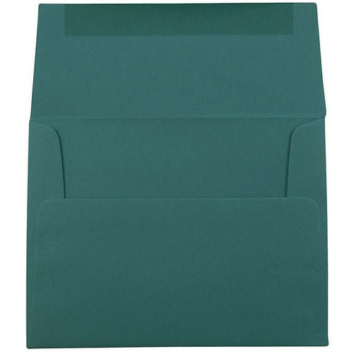 JAM Paper A2 Invitation Envelopes, 4.375 x 5.75, Teal, 25/Pack (124823544)