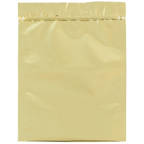 JAM Paper 5.5 x 7.5 Foil Envelopes with Zip Closure, Gold, 25/Pack (1417050)